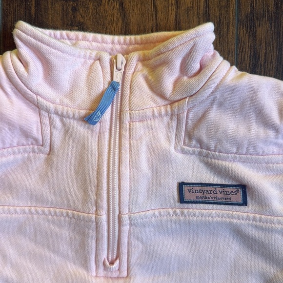 Vineyard Vines 1/4 Zip Pullover light pink size Small 7-8 (B8) - Picture 2 of 5